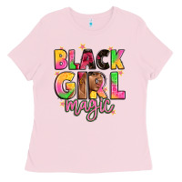 Bubblegum Pink black girl magic Ladies Tee - Artiststas
