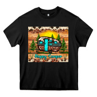 Black happy camper Heavy Core Tee - JahusDesignShop