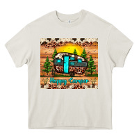 Cream happy camper Heavy Core Tee - JahusDesignShop