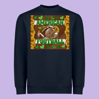 American Football With Sunflower Tumbler Heavyweight Sweatshirt Designed By Bundleandbundleshop