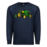 Navy farm tractor Premium Sweatshirt - Artiststas