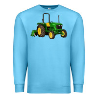 Ocean Blue farm tractor Premium Sweatshirt - Artiststas