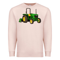 Pale Pink farm tractor Premium Sweatshirt - Artiststas