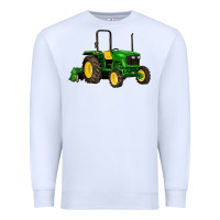 White farm tractor Premium Sweatshirt - Artiststas
