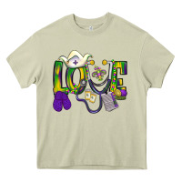 Mossy Mardi Gras Love Nurse Heavy Core Tee - BundleAndBundleShop