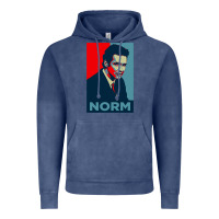 Vintage Denim norm macdonald political poster Vintage Hoodie - lanVoArt