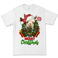 White merry christmas alpaca face Premium Tee - LillyAllenDesigns