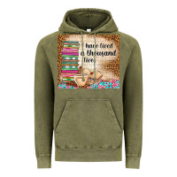 Vintage Olive i have lived a thousand lives Vintage Hoodie - TumblerDesignByShophia