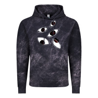 Cloud Black weirdcore staring Vintage Hoodie - lanVoArt