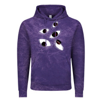 Cloud Purple weirdcore staring Vintage Hoodie - lanVoArt