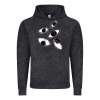 Vintage Black weirdcore staring Vintage Hoodie - lanVoArt