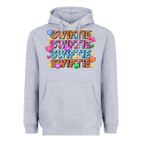Heather Grey Swiftie Swiftie Valentines Heavyweight Hoodie - CowhideDigitalArt