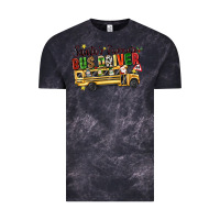 Cloud Black santas favorite bus driver Vintage Tee - texasbilliewilder