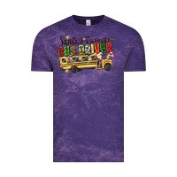 Cloud Purple santas favorite bus driver Vintage Tee - texasbilliewilder