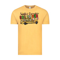 Vintage Mustard santas favorite bus driver Vintage Tee - texasbilliewilder