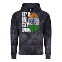 Cloud Black IT'S IN MY DNA India Flag Indian Vintage Hoodie - lanVoArt
