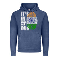 Vintage Denim IT'S IN MY DNA India Flag Indian Vintage Hoodie - lanVoArt