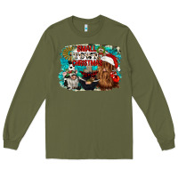 Army Green small town christmas Long Sleeve Tee - CowGirlArtShop