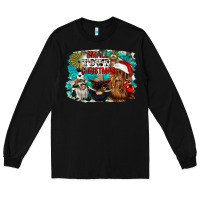 Black small town christmas Long Sleeve Tee - CowGirlArtShop