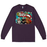 Plum small town christmas Long Sleeve Tee - CowGirlArtShop