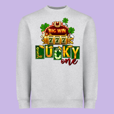 St Patricks Lucky One Heavyweight Sweatshirt Designed By Fadigitalartstudio