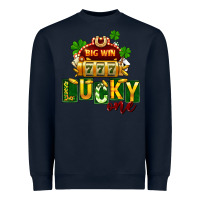 Navy St Patricks Lucky One Heavyweight Sweatshirt - FaDigitalArtStudio