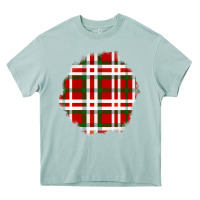 Arona Christmas Tartan Patch Heavy Core Tee - BundleAndBundleShop