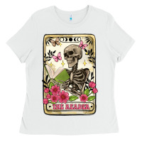 White the reader tarot card Ladies Tee - Artiststas