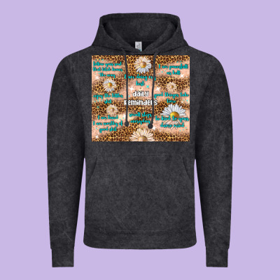 Daily Reminders Vintage Hoodie Designed By Tumblerdesignbyshophia