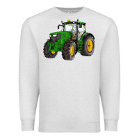 Oatmeal Heather western farm tractor Premium Sweatshirt - Artiststas