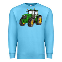 Ocean Blue western farm tractor Premium Sweatshirt - Artiststas