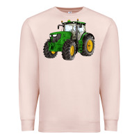 Pale Pink western farm tractor Premium Sweatshirt - Artiststas