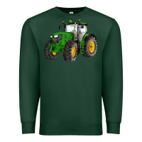 Sports Green western farm tractor Premium Sweatshirt - Artiststas
