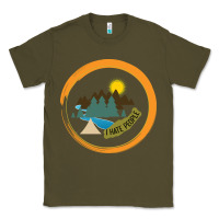 Army Green I hate people camping hiking Classic Tee - Bettercallsaul
