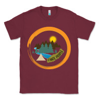 Burgundy I hate people camping hiking Classic Tee - Bettercallsaul