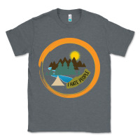 Charcoal Heather I hate people camping hiking Classic Tee - Bettercallsaul