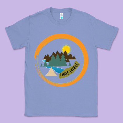 I Hate People Camping Hiking Classic Tee Designed By Bettercallsaul