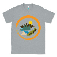 Heather Grey I hate people camping hiking Classic Tee - Bettercallsaul