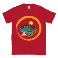 Red I hate people camping hiking Classic Tee - Bettercallsaul