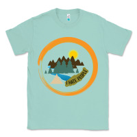 Seafoam I hate people camping hiking Classic Tee - Bettercallsaul