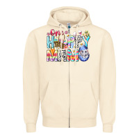 Sandshell One Happy Mama Easter Bunny Zipper Hoodie - CowhideDigitalArt