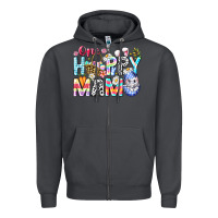 Smoke One Happy Mama Easter Bunny Zipper Hoodie - CowhideDigitalArt