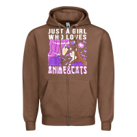 Anime Cat Anime Stuff Zipper Hoodie | Teevron