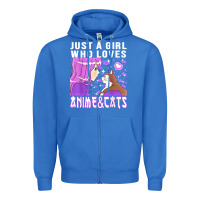 True Royal anime cat anime stuff Zipper Hoodie - lanVoArt