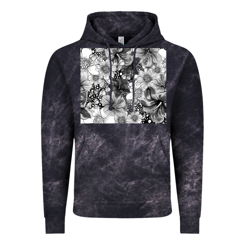 Black And White Floral Vintage Hoodie by TumblerDesignByShophia | Teevron
