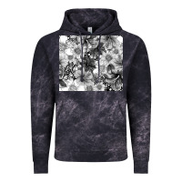 Cloud Black black and white floral Vintage Hoodie - TumblerDesignByShophia