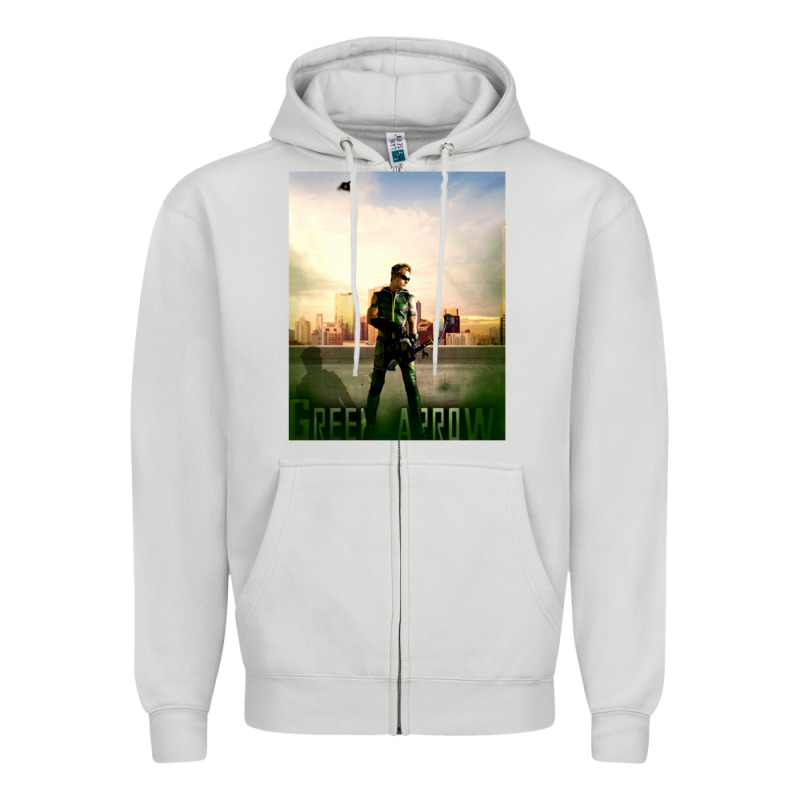 Green Arrow Zipper Hoodie by lanVoArt | Teevron