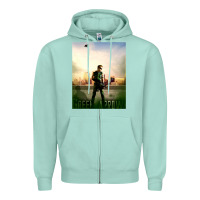 Seafoam green arrow Zipper Hoodie - lanVoArt