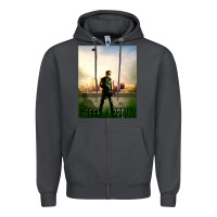 Smoke green arrow Zipper Hoodie - lanVoArt