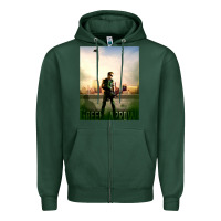 Sports Green green arrow Zipper Hoodie - lanVoArt